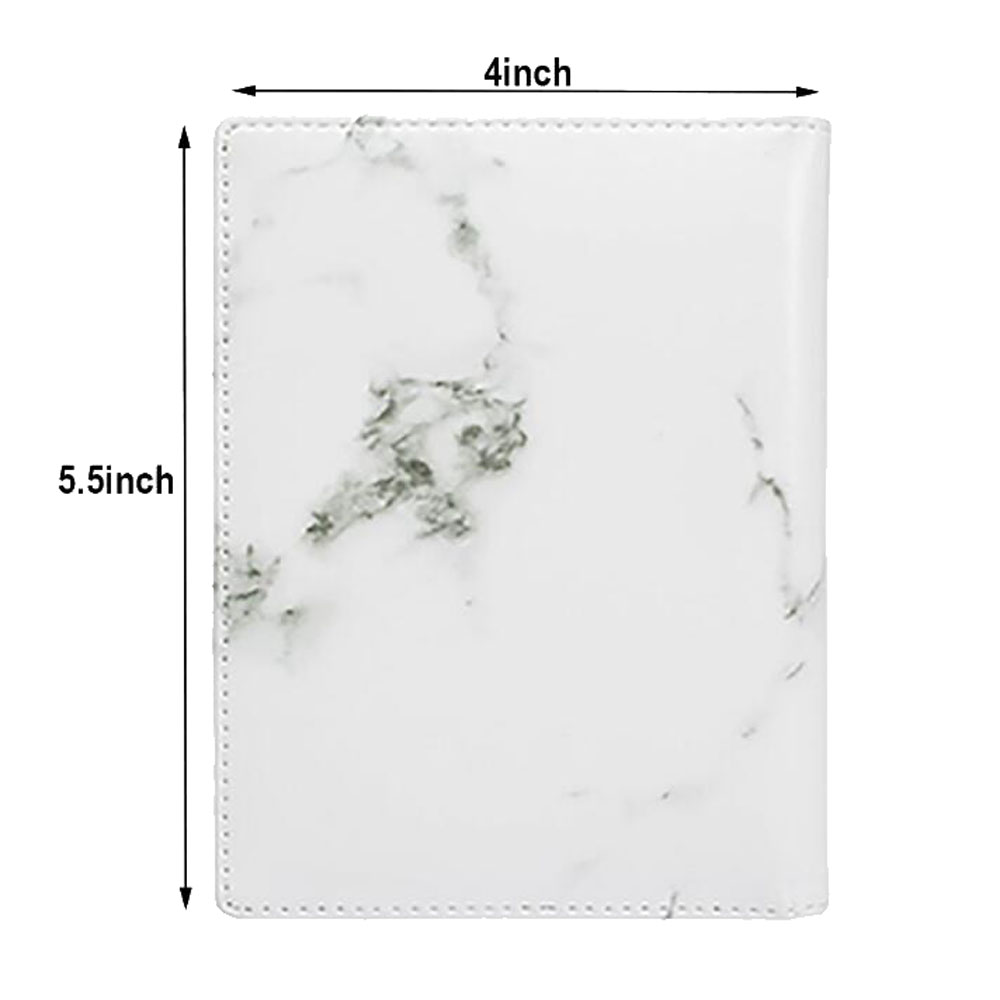 marble leather passport folder