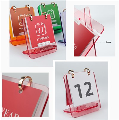 Personlig årlig akrylkalender