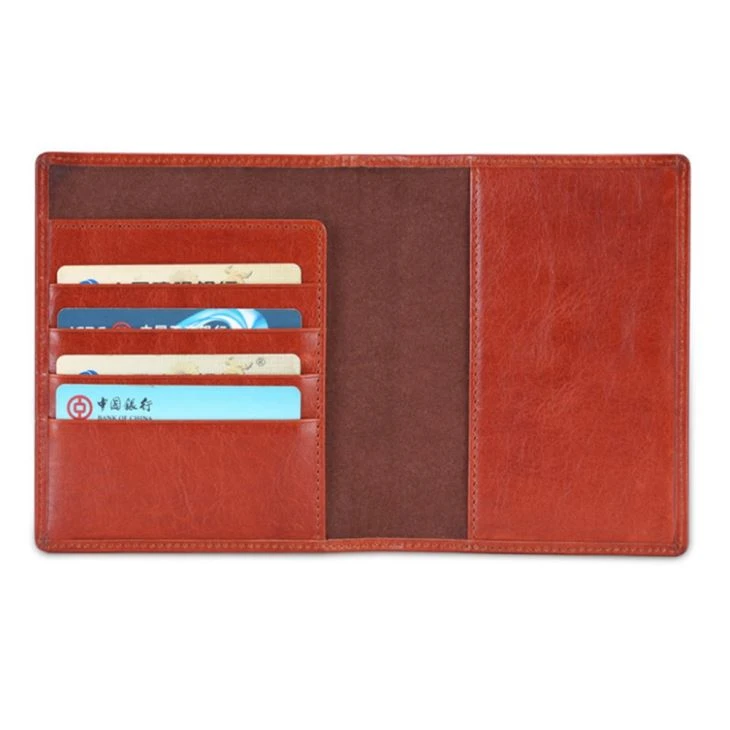 Brown Leather Passport Holder