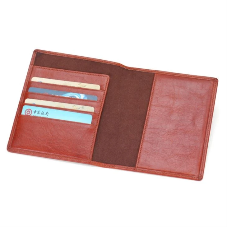 Brown Leather Passport Holder