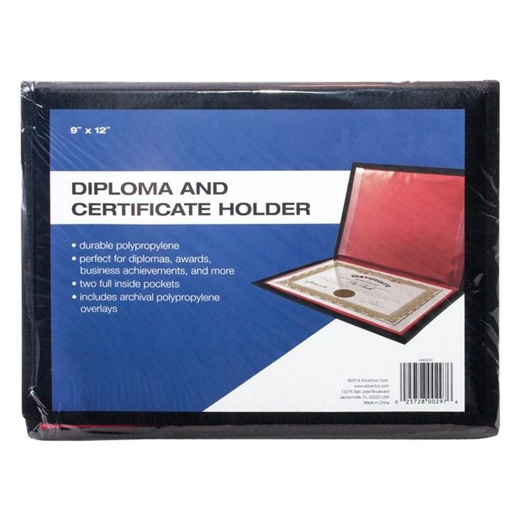 Faux Leather Diploma Holder