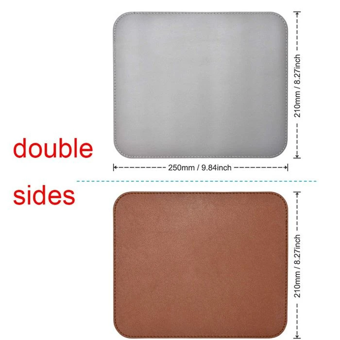 Double-Sided PU Leather Mouse Pad